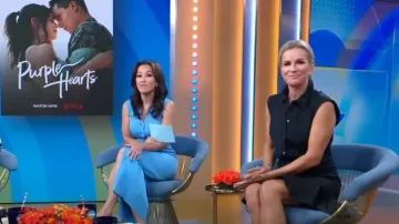 Veronica Beard Bell Ruched Shirtdress usado por Jennifer Ashton como se ve en Good Morning America el 31 de agosto de 2022