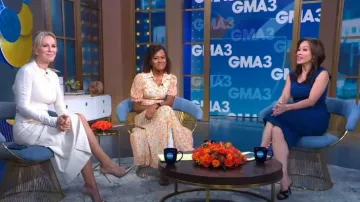 Derek Lam Collective Floral Midi Shirtdress porté par Janai Norman vu dans Good Morning America le 31 août 2022