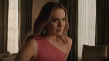 Pommes & Figues Sea Foam Onyx & Leaf Boucles d’oreilles portées par Fallon Carrington (Elizabeth Gillies) comme vu dans Dynasty (S04E03)