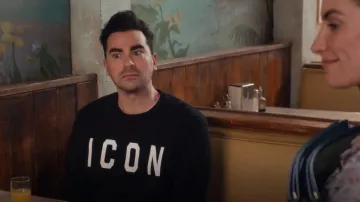 DSquared2 Icon Logo Sudadera usada por David Rose (Daniel Levy) como se ve en Schitt's Creek (S06E10)
