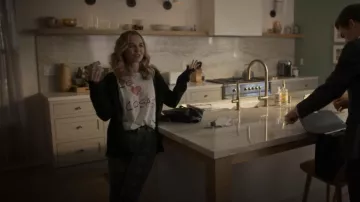 Paige Hoxton Jeans in Black Atlantic Tartan Plain worn by Madison Iseman as seen in American Horror Stories (S02E07)