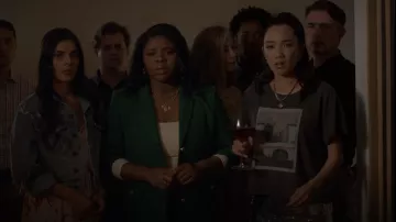 Denim Forum The Nico Graphic Tee worn by Jessika Van as seen in American Horror Stories (S02E07)