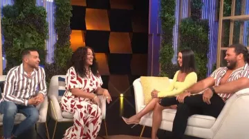 La chemise Kooples avec col requin portée par Jai Rodriguez comme on le voit dans E! News Daily Pop le 01 septembre 2022