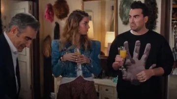 Sudadera Dries Van Noten Haston Hand Print usada por David Rose (Daniel Levy) como se ve en Schitt's Creek (S06E13)