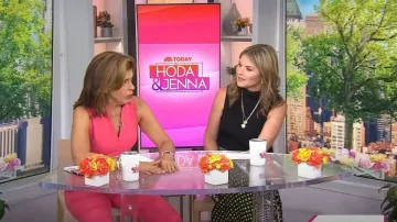 Black Halo Antoinette Jumpsuit worn by Hoda Kotb as seen in Today with Hoda & Jenna on September 01,2022