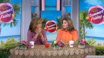 Unbranded Vintage Wash Long Sleeve T-Shirt worn by Hoda Kotb as seen in Today with Hoda & Jenna on September 02,2022