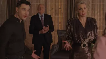 Redemption Ruched Mini Robe portée par Alexis Carrington (Elaine Hendrix) comme vu dans Dynasty (S04E05)