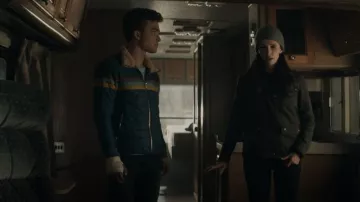 Aviator Nation Four Stripe Jacket worn by Jonathan Kent (Jordan Elsass) as seen in Superman & Lois (S01E08)