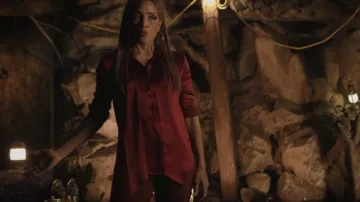 Pantalon évasé Chloé High Rise porté par Dominique Deveraux (Michael Michele) vu dans Dynasty (S04E09)