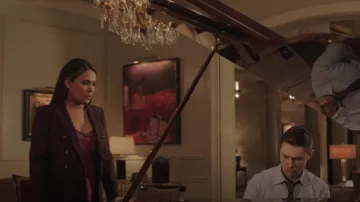 Veronica Beard Miller Dickey Chaqueta usada por Cristal Carrington (Daniella Alonso) como se ve en Dinastía (S04E11)