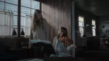 Vince Wool-Blend Overlap Tunic worn by  Doris Gardener (Lily Rabe) as seen in American Horror Story (S10E02)