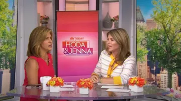 Milly Striped Tweed Cardigan usado por Jenna Bush Hager como se ve en Today el 5 de septiembre de 2022