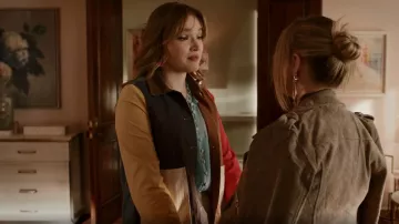 The Great The Chore Patchwork Coat usado por Kirby Anders (Maddison Brown) como se ve en Dynasty (S05E20)