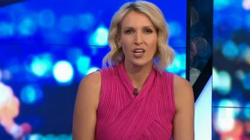 Acler Windsor Top porté par Rebecca Morse vu dans The Project le 4 septembre 2022