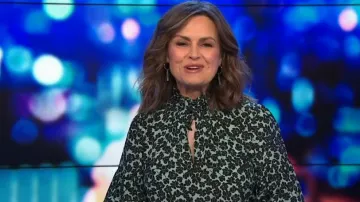 Robe Husk Sophia portée par Lisa Wilkinson vue dans The Project le 4 septembre 2022