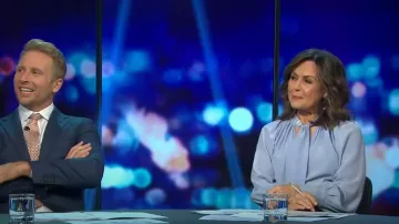 Chemise Husk Awakening portée par Lisa Wilkinson dans The Project le 4 septembre 2022