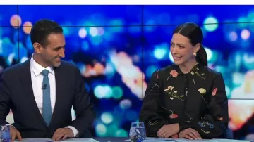 Leo + Lin The Fields Linen Mini Dress porté par Tara Rushton vu dans The Project le 5 septembre 2022