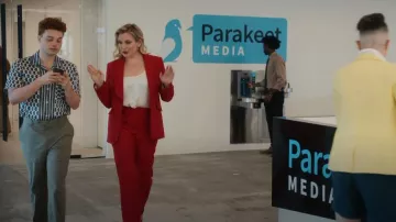 Zadig & Voltaire Poetia Wide Leg High Rise Wool Blend Trouser worn by Jax (June Diane Raphael) as seen in Everything's Trash (S01E09)