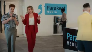 Zadig & Voltaire Poetia Wide Leg High Rise Wool Blend Trouser worn by Jax (June Diane Raphael) as seen in Everything's Trash (S01E09)