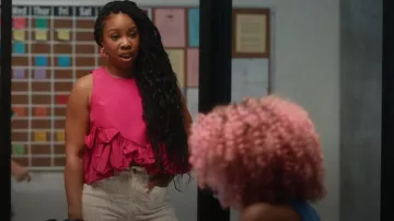 Zara Voluminous Top worn by Malika (Toccarra Cash) as seen in Everything's Trash (S01E09)