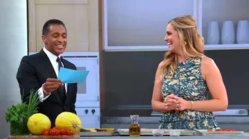 Ulla Johnson Floral-Print Ruffled Long Dress worn by Danielle Walker as seen in Good Morning America on September 16,2022