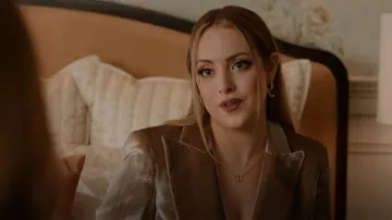 Marco Bicego Yellow Gold & Diamond Circle Link Pendentif porté par Fallon Carrington (Elizabeth Gillies) vu dans Dynasty (S04E14)