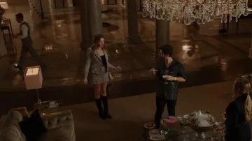 Chanel Calfskin With Chain High Boots worn by Kirby Anders (Maddison Brown) as seen in Dynasty (S04E14)