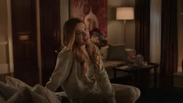 Jonathan Simkhai Tie Dye Cropped Sweatshirt worn by Kirby Anders (Maddison Brown) as seen in Dynasty (S04E14)