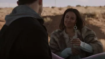 Francescas Leslie Multi Stone Chandelier Earrings worn by Maria DeLuca (Heather Hemmens) as seen in Roswell, New Mexico (S04E13)