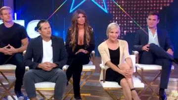 Versace Safety Pin Details Blazer worn by Teresa Giudice as seen in Good Morning America on September  08,2022