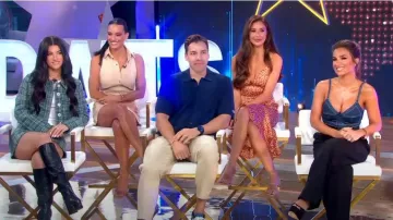 Alexander McQueen Cropped Denim Tank Top usado por Jessie James Decker como se ve en Good Morning America el 08 de septiembre de 2022