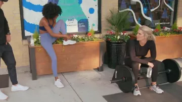 On Running Cloudflyer Glacier Rosebrown Running Shoes Sneakers worn by Madison LeCroy as seen in Southern Charm (S08E11)