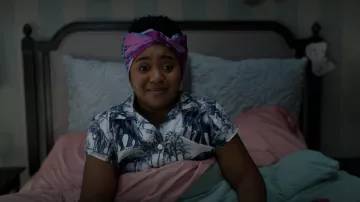 Anthem San Francisco Pajama Set Capri Safari Toile Luxe worn by Beth Chapel (Anjelika Washington) as seen in DC's Stargirl (S03E01)