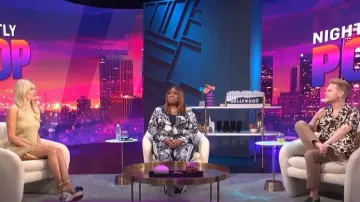 Christian Louboutin Cycladissimo Sandals worn by Morgan Stewart as seen in E! News Nightly Pop on September 09,2022 