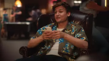 Uniqlo X Marni Oversized Open Collar Shirt worn by Michael (Moses Storm) as seen in Everything's Trash (S01E10)