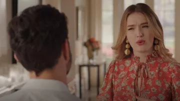 Rebecca De Ravenel Classic 3 Drop Earrings worn by Kirby Anders (Maddison Brown) as seen in Dynasty (S04E17)