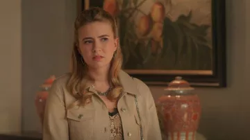 Alexis Bittar Pave Crystal-Encrusted Thorn Drop Pendientes usados por Amanda Carrington (Eliza Bennett) como se ve en Dynasty (S04E17)
