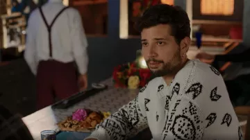 Rhude Paisley Print Cotton Jumper worn by Sam Jones (Rafael de la Fuente) as seen in Dynasty (S04E16)