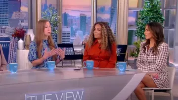 Veronica Beard Cirtane Tweed Single-Breasted Jacket worn by Alyssa Farah as seen in The View on September 7,2022