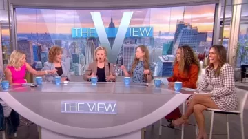 Veronica Beard Starck Tweed Mini Skirt worn by Alyssa Farah as seen in The View on September 7,2022