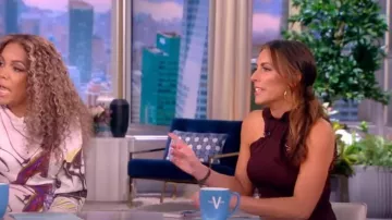 Stella McCartney Halter Lace Midi Dress worn by Alyssa Farah as seen in The View on September 8,2022