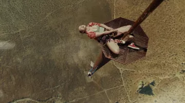 Converse Red Hi Top sneakers worn by Shiloh Hunter (Virginia Gardner) as seen in Fall