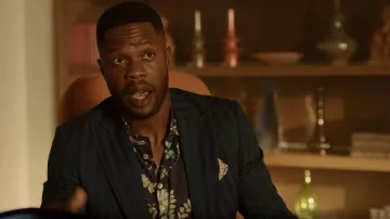 Etro Floral Print Cotton Shirt porté par Jeff Colby (Sam Adegoke) vu dans Dynasty (S04E22)