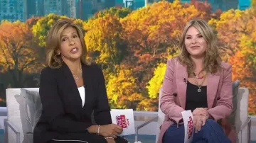 Veronica Beard Lawrence Stretch Cotton Corduroy Dickey Jacket usada por Jenna Bush Hager como se ve en Today with Hoda & Jenna el 14 de septiembre de 2022