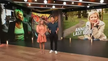 Sandro Mylene Minidress worn by Kit Hoover as seen in Access Hollywood on September 14,2022