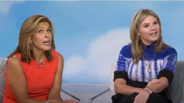 Halogen Sleeveless Peplum Sweater worn by Hoda Kotb as seen in Today with Hoda & Jenna on September 15,2022