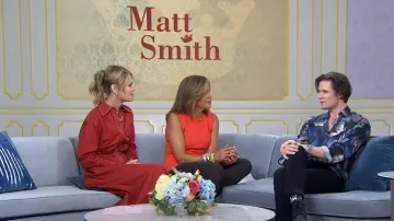Tory Burch Cotton Poplin Eleanor Robe portée par Savannah Guthrie comme vu dans Today le 15 septembre 2022