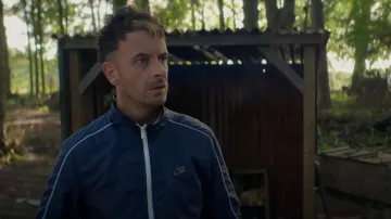 Nike Nike Tracksuit with Zip and Logo worn by Vinnie (Joe Gilgun) as seen in Brassic (S04E04)