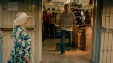 Vans Classic Slip on Checkerboard Trainers worn by Johnny Lawrence (William Zabka) as seen in Cobra Kai (S05E02)