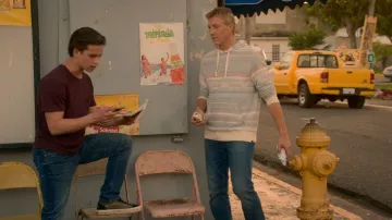 Faherty Byron Bay Hoodie worn by Johnny Lawrence (William Zabka) as seen in Cobra Kai (S05E02)